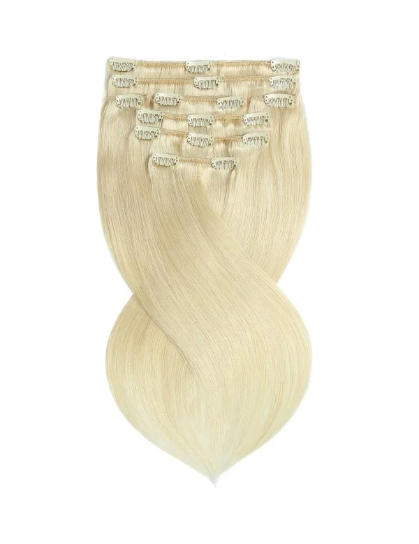 7 Piece Seamless Clip-In Hair Extensions – Premium Double Drawn Remy Human Hair - Image 4
