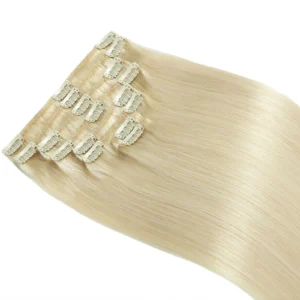 7 Piece Seamless Clip-In Hair Extensions – Premium Double Drawn Remy Human Hair