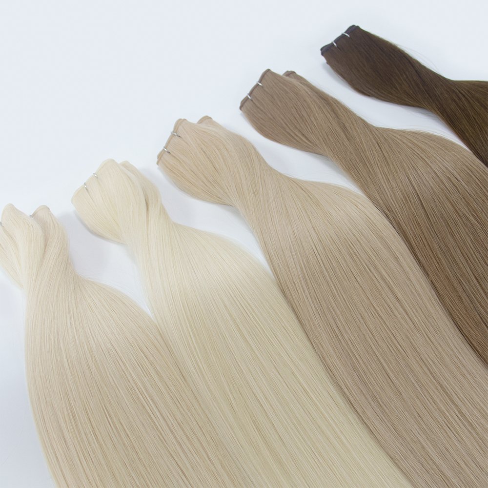 Premium Double Drawn Invisible Weft – 100g Virgin Remy Human Hair